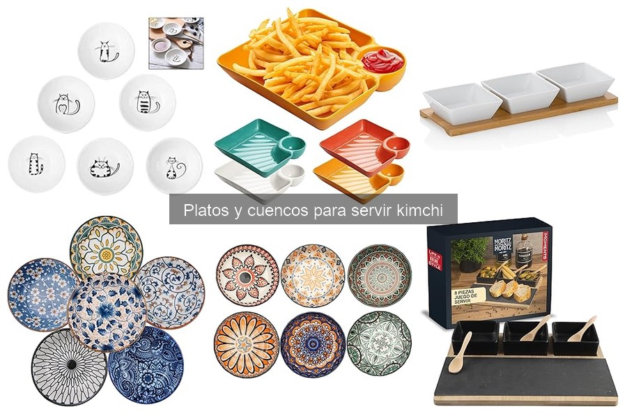 Comparativa de platos para kimchi y otros platos de servir