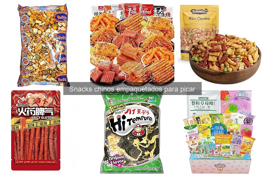 Comparativa de snacks chinos empaquetados: marcas y sabores
