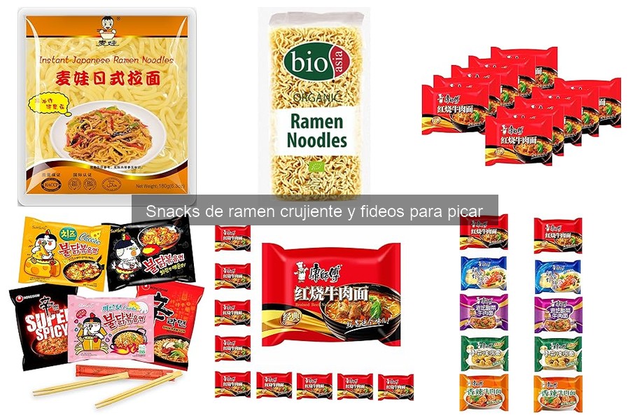 Comparativa de Snacks de Ramen Crujiente: Mejores Marcas