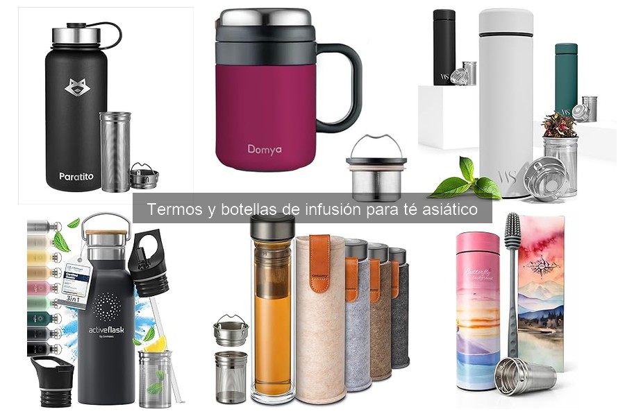 Comparativa de termos y botellas de infusión para té asiático
