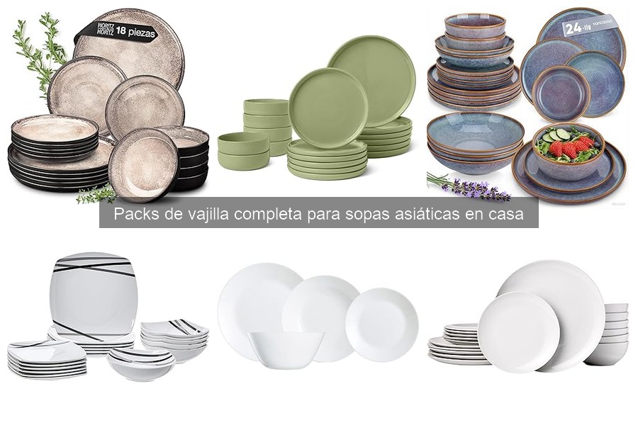 Comparativa: Packs de vajilla completa vs. platos individuales