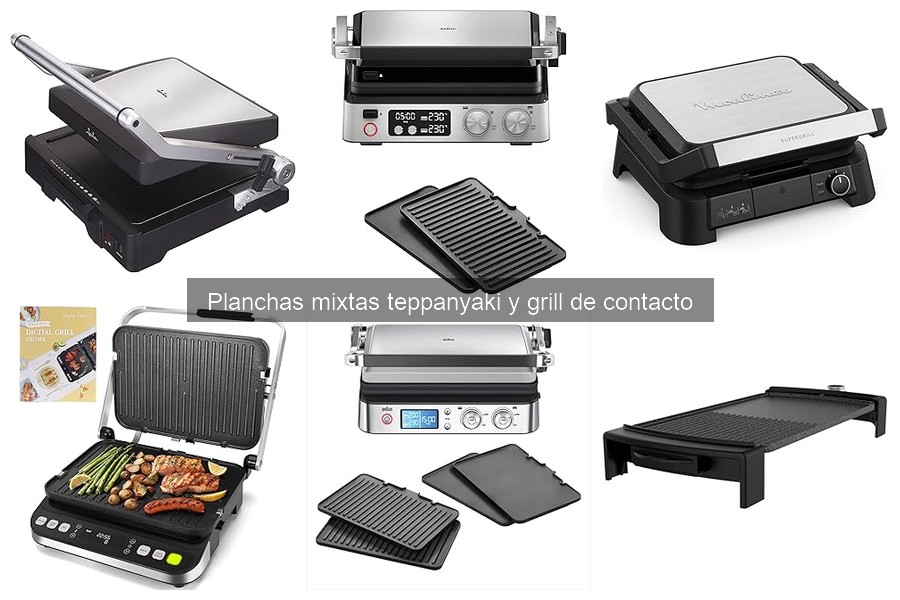 Comparativa: Planchas mixtas Teppanyaki vs Grills de contacto