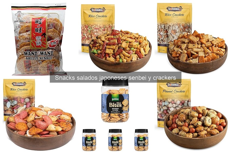 Comparativa: Senbei vs Otros Snacks Salados Japoneses