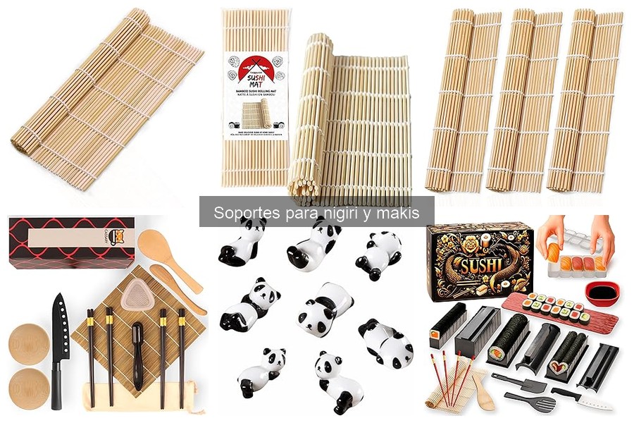** Comparativa: Soportes de Madera vs. Silicona para Nigiri y Makis