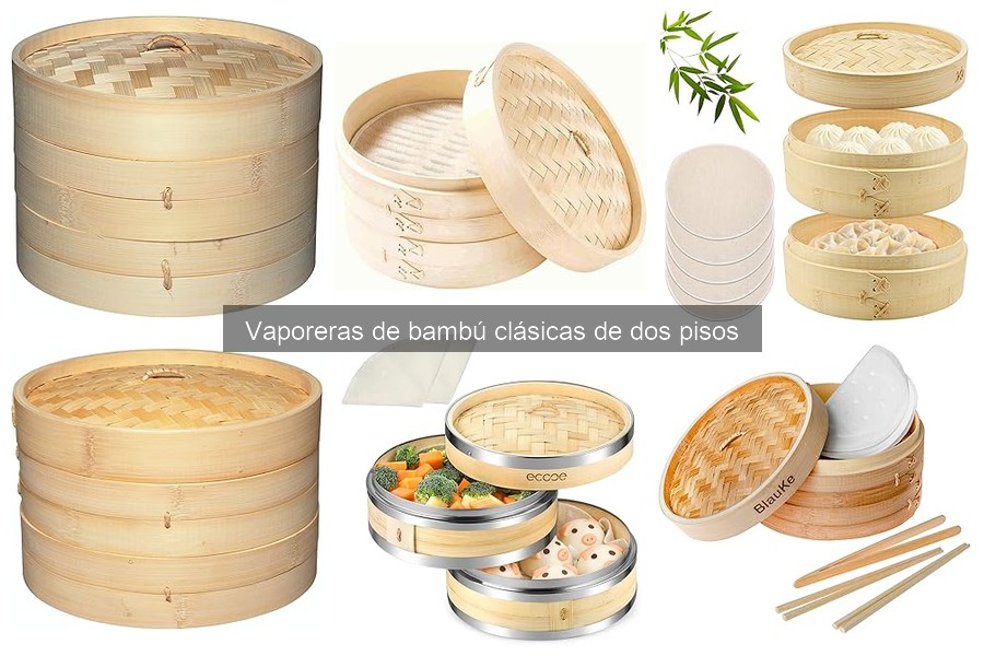 Comparativa: Vaporeras de Bambú de Un Piso vs. Dos Pisos