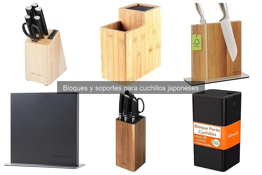 Consejos para mantener un bloque de cuchillos japoneses