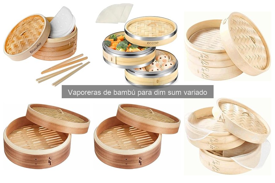 ¿Cuál es el mejor tamaño de vaporera de bambú para dim sum?