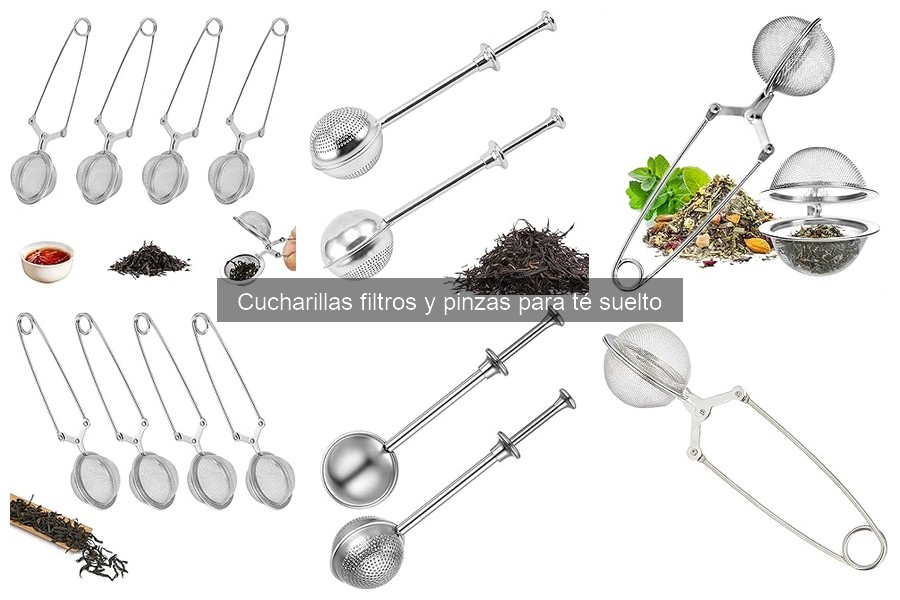 Cucharillas filtros recomendadas por chefs para té suelto