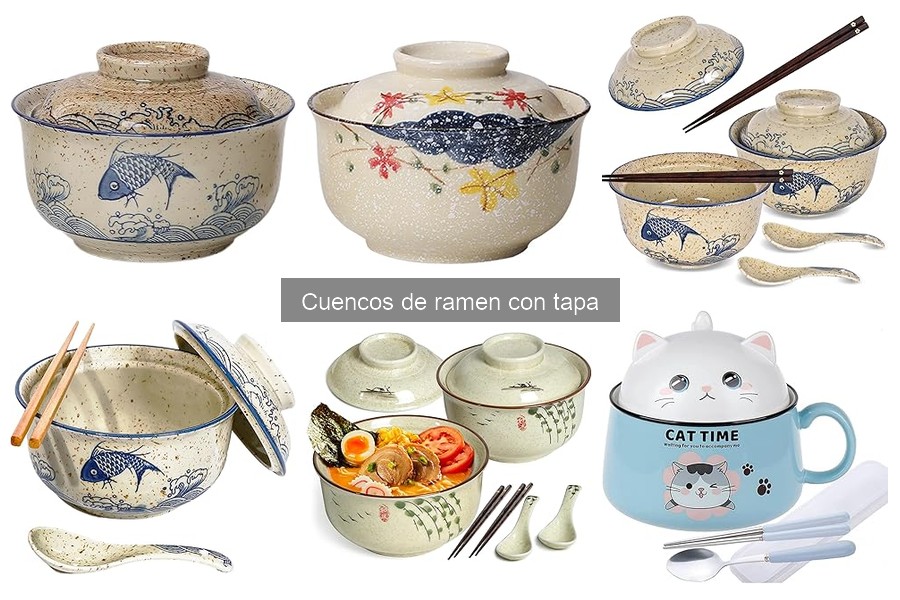 Cuencos de ramen con tapa: características y usos principales
