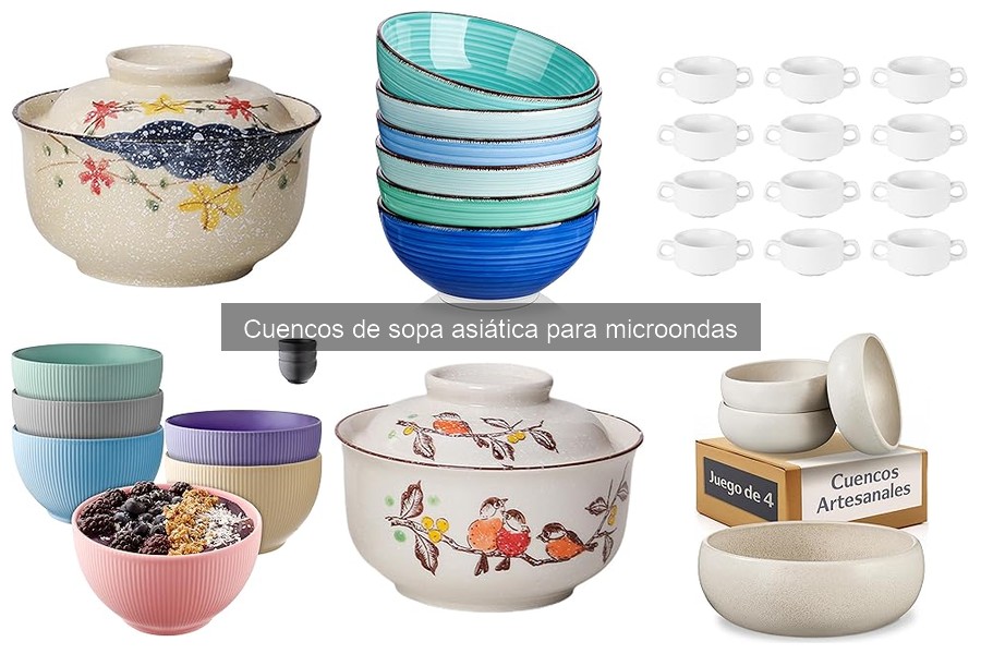 Cuidados y Mantenimiento de Cuencos de Sopa Asiática para Microondas