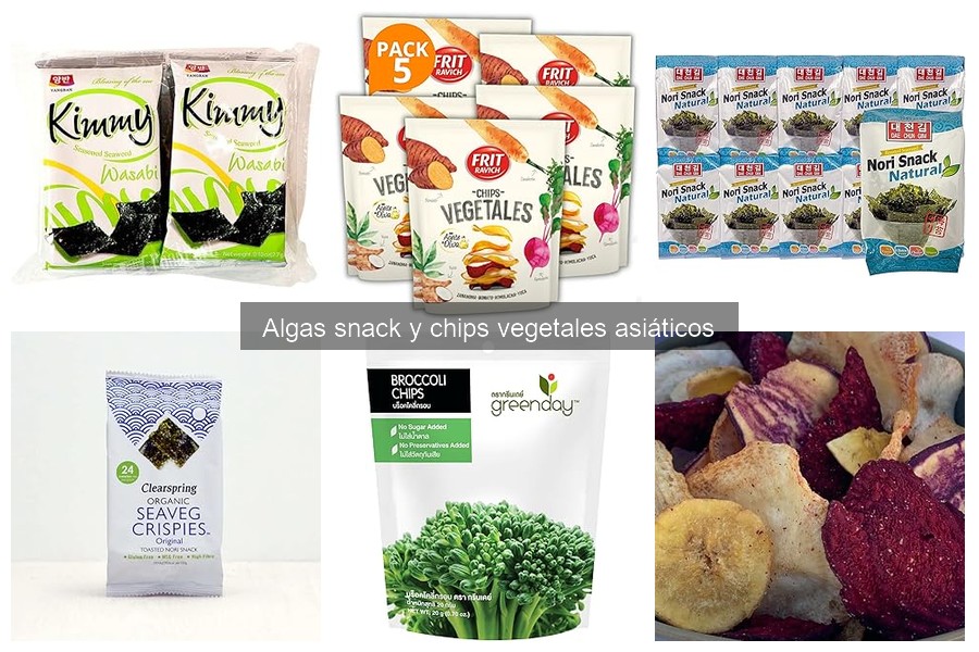 Descubre las Algas Snack y Chips Vegetales Asiáticos
