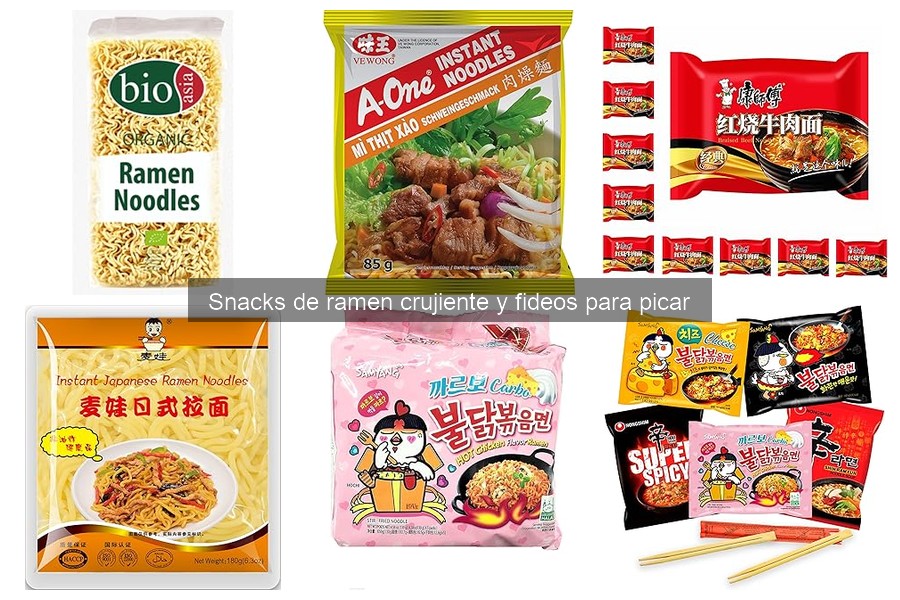 Descubre los Mejores Snacks de Ramen y Fideos para Picar