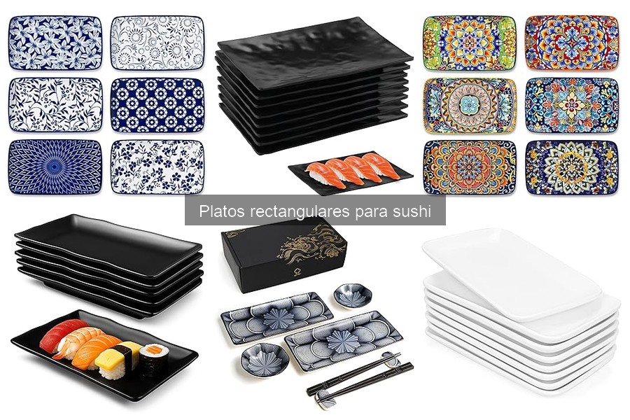 Descubre los Tipos de Platos Rectangulares para Sushi