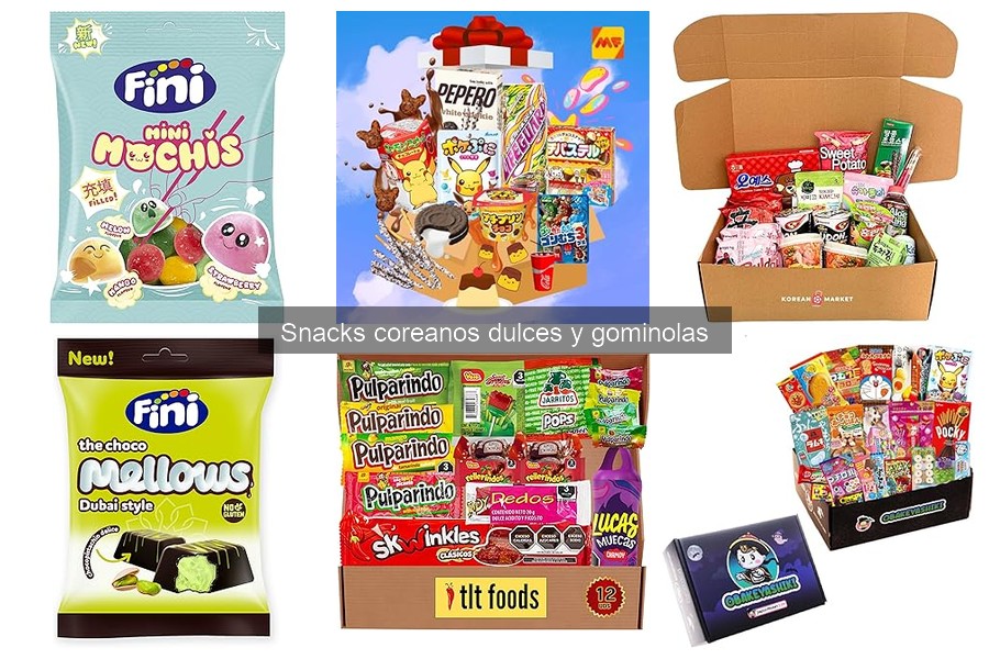 Descubre qué son los snacks coreanos dulces y gominolas