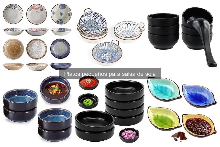Diferencias entre platos de cerámica y plástico para salsa de soja