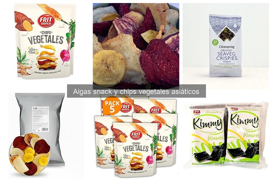 Dónde comprar algas snack y chips vegetales asiáticos