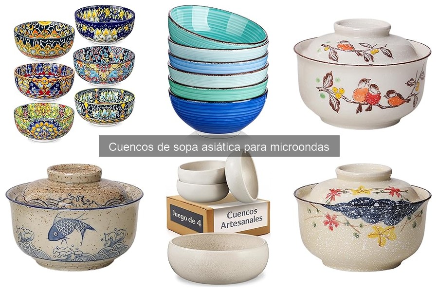 Dónde comprar cuencos de sopa asiática para microondas
