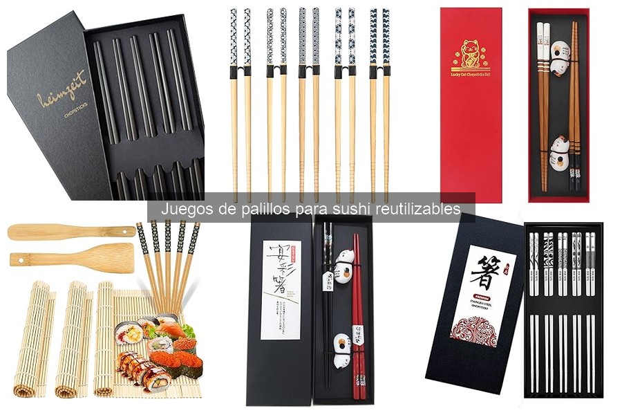 Dónde comprar juegos de palillos de sushi reutilizables