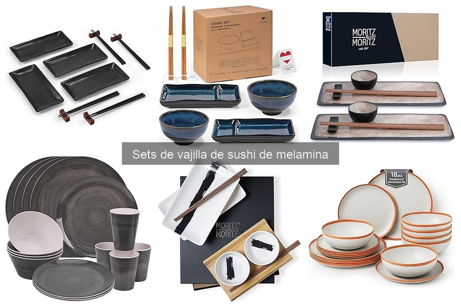 Dónde comprar sets de vajilla de sushi de melamina al mejor precio