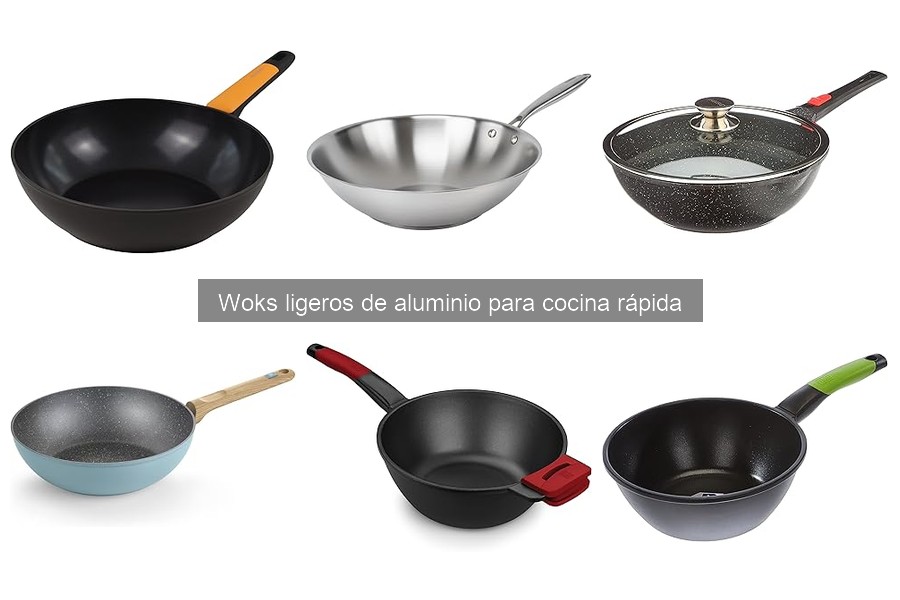 Dónde comprar woks ligeros de aluminio a buen precio