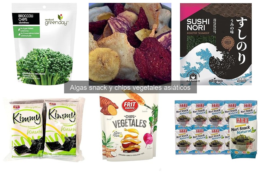 Efectos secundarios de algas snack y chips vegetales
