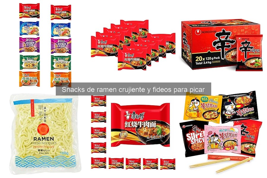 Errores comunes al elegir snacks de ramen crujiente