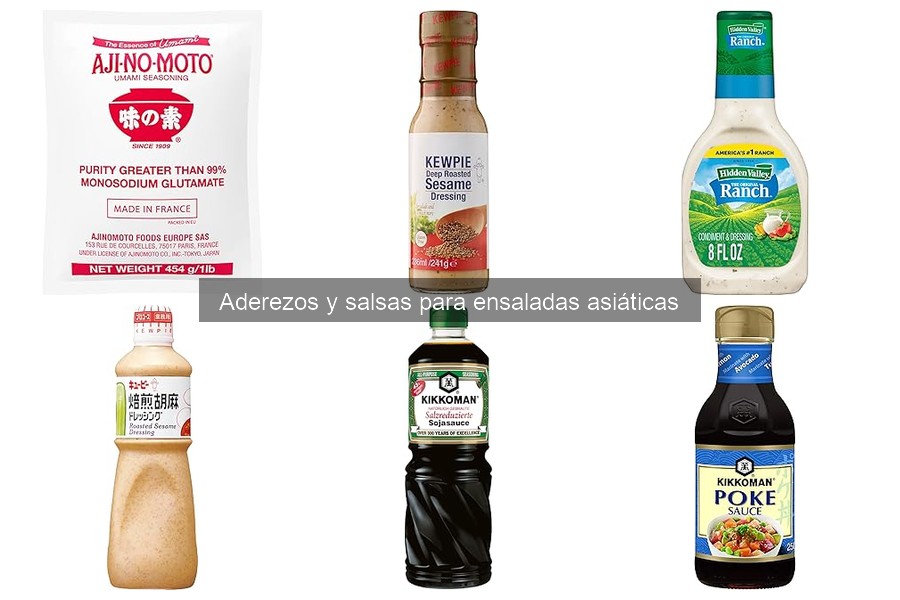 Errores comunes al usar aderezos y salsas para ensaladas asiáticas