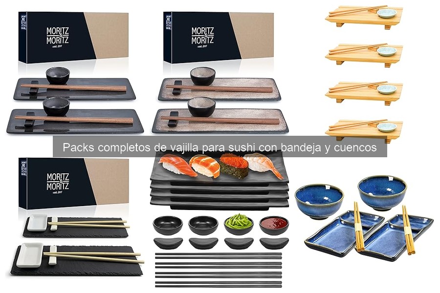 Estilos creativos para presentar sushi con vajilla elegante