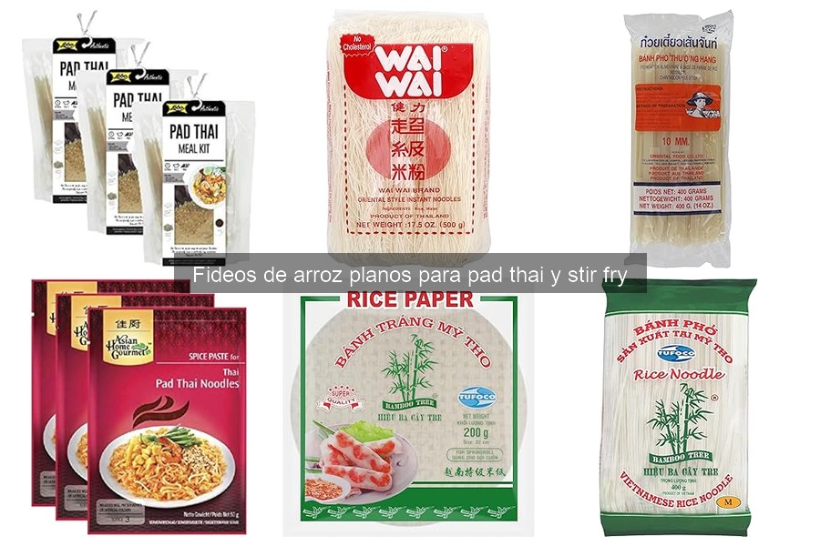 Fideos de arroz planos vs. otros fideos: Comparativa