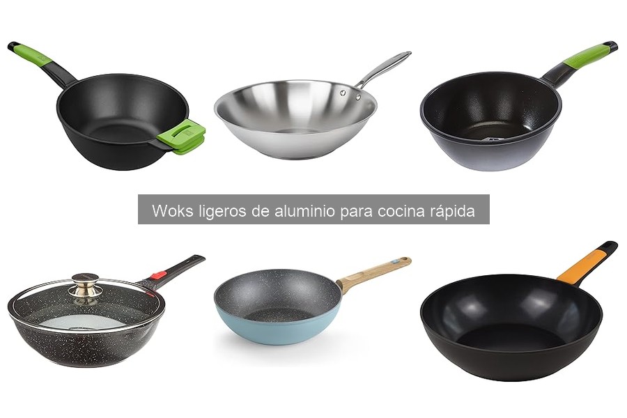 Guía de compra de woks ligeros de aluminio para cocinar