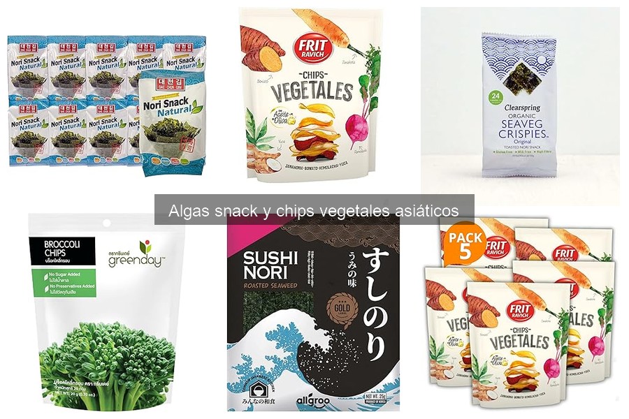 Guía para Elegir Algas Snack y Chips Vegetales Asiáticos