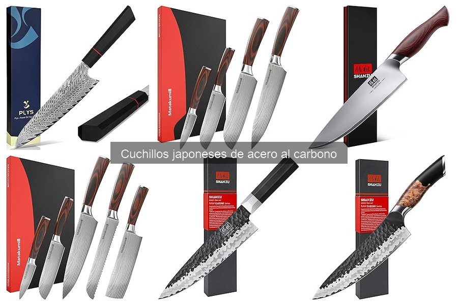 Guía para elegir cuchillos japoneses de acero al carbono