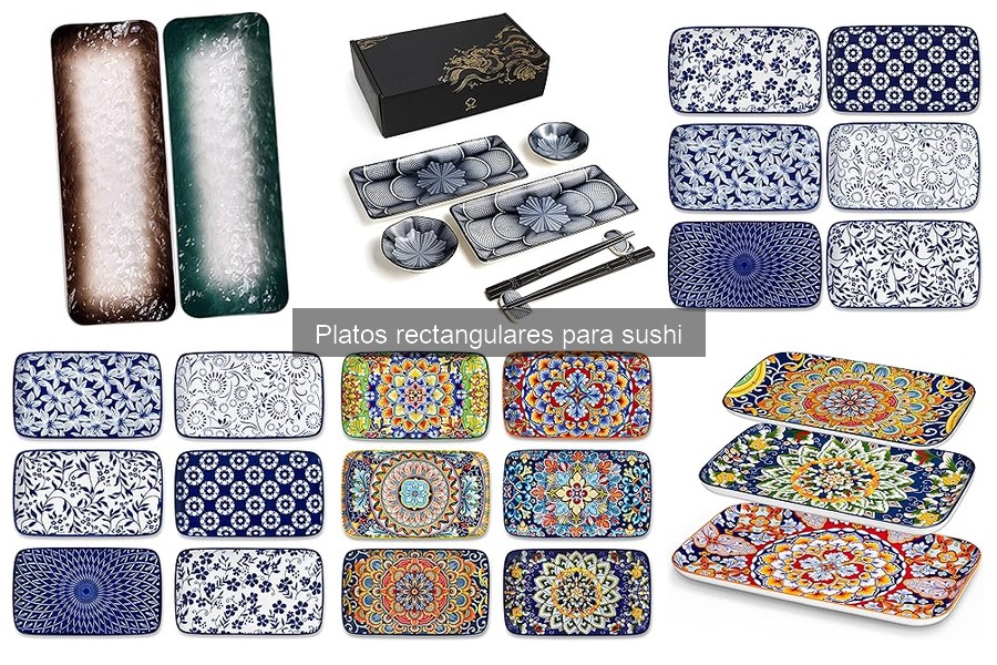 Guía para Elegir Platos Rectangulares para Sushi