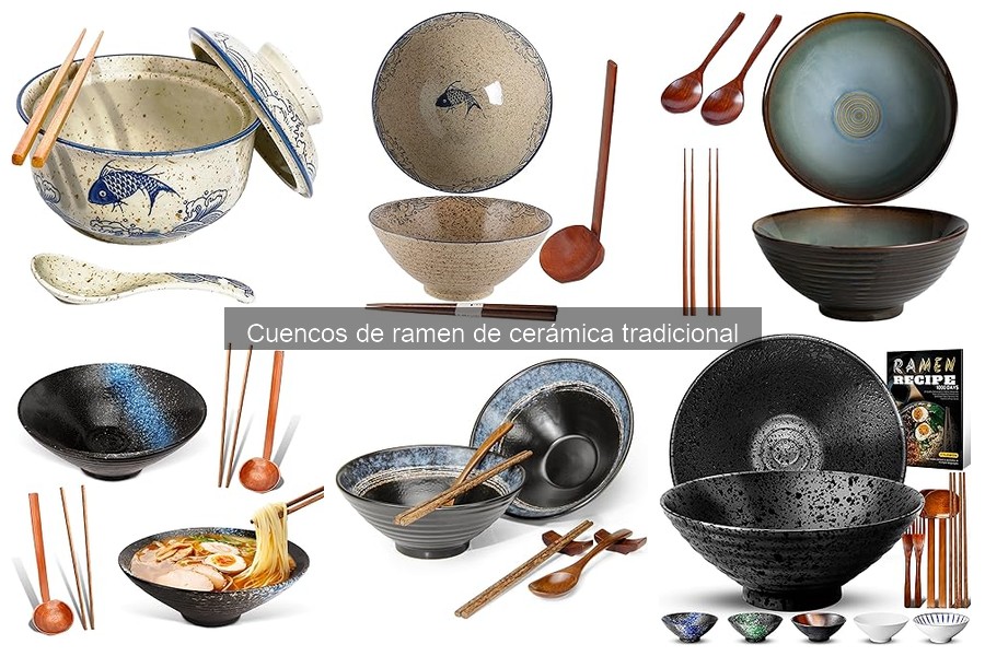 Ideas creativas para presentar ramen en cuencos de cerámica