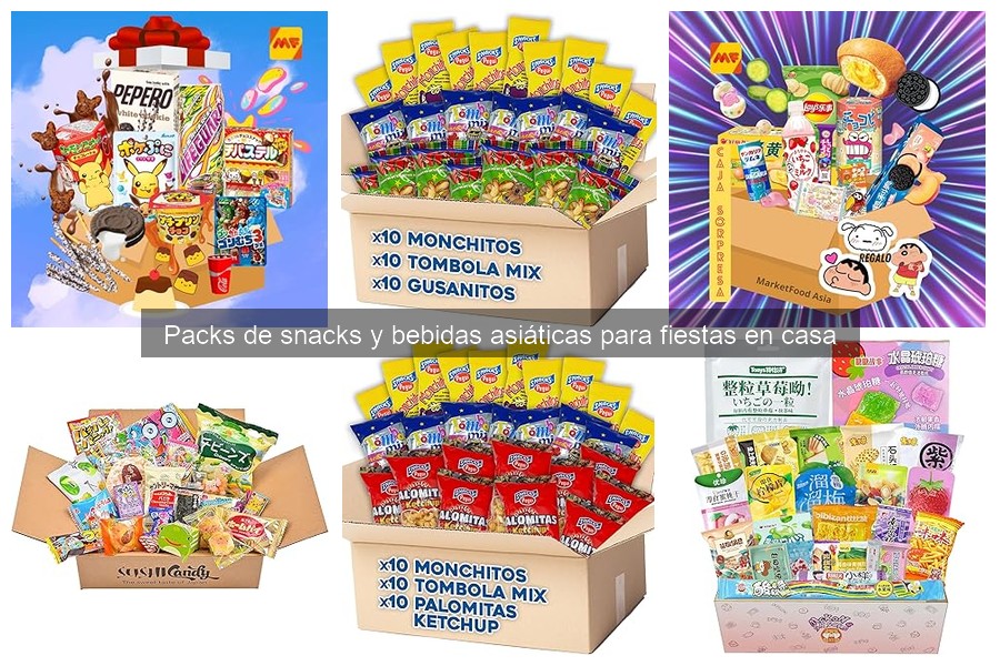 Ideas creativas para presentar snacks asiáticos en fiestas