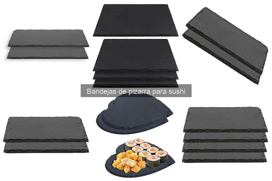 Ideas creativas para presentar sushi en bandejas de pizarra