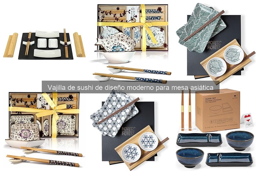 Ideas para Decorar tu Mesa Asiática con Vajilla de Sushi Moderno