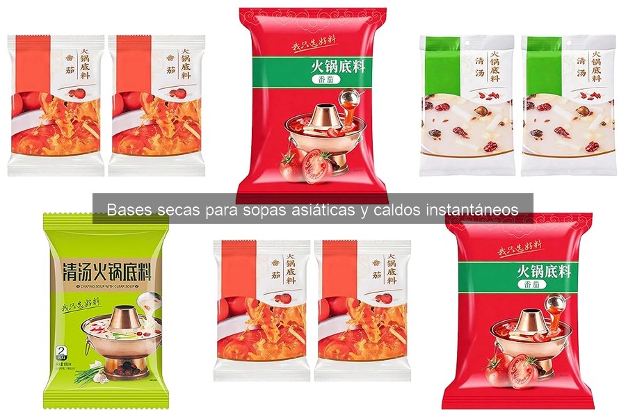 Ingredientes Clave en Bases Secas para Sopas Asiáticas
