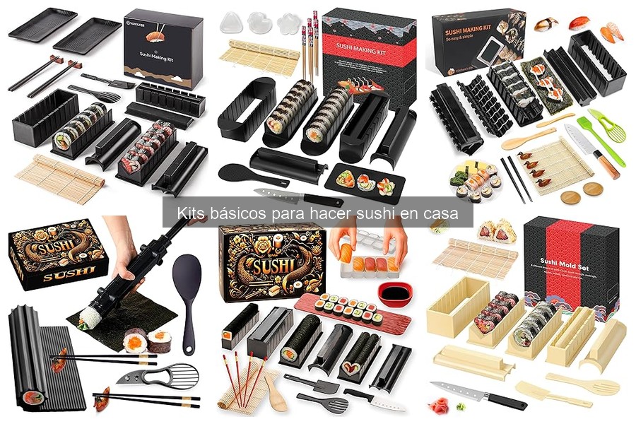 Ingredientes esenciales para kits de sushi en casa