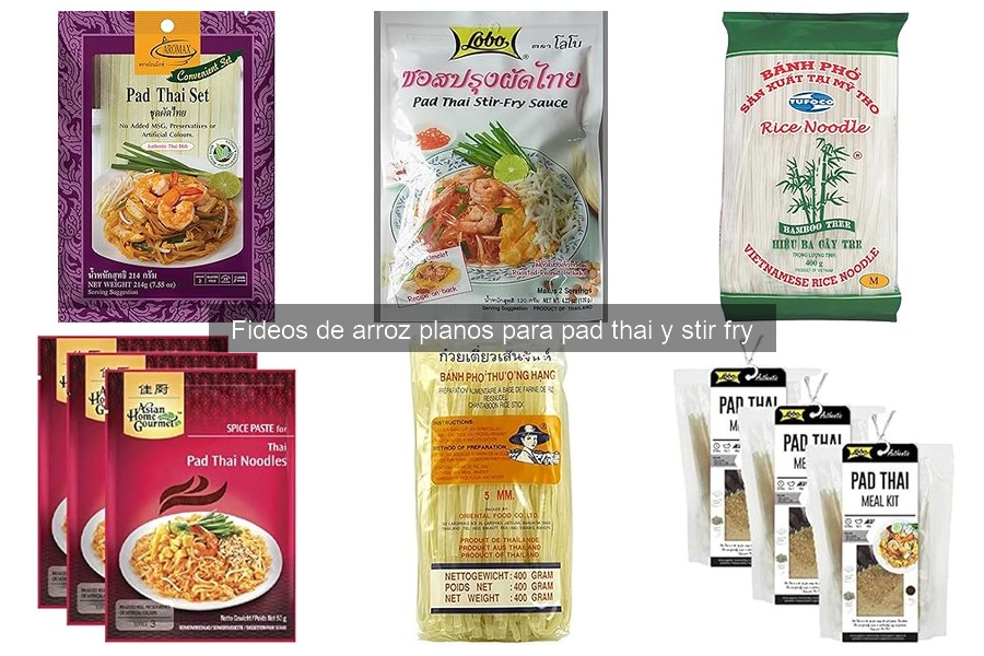 Innovaciones en Fideos de Arroz Planos para Pad Thai