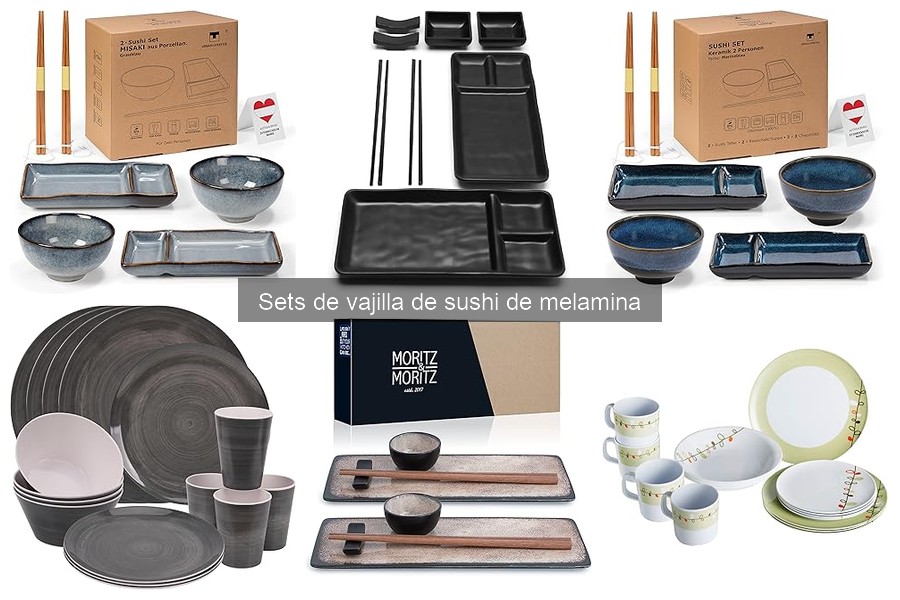 Instrucciones para Usar un Set de Vajilla de Sushi de Melamina