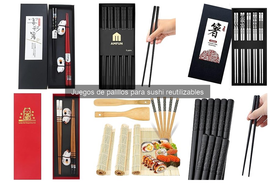 Juegos de palillos para sushi reutilizables: Ventajas y materiales