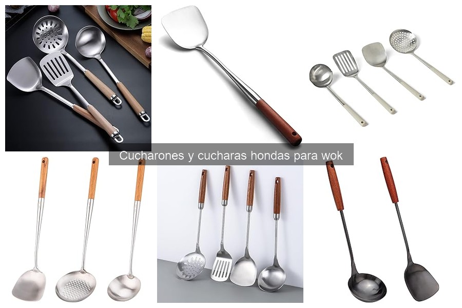 Mantenimiento y limpieza de cucharones para wok
