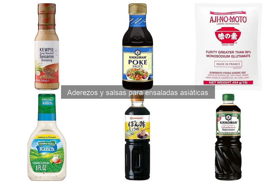 Mejores aderezos para ensaladas asiáticas: comparativa 2023
