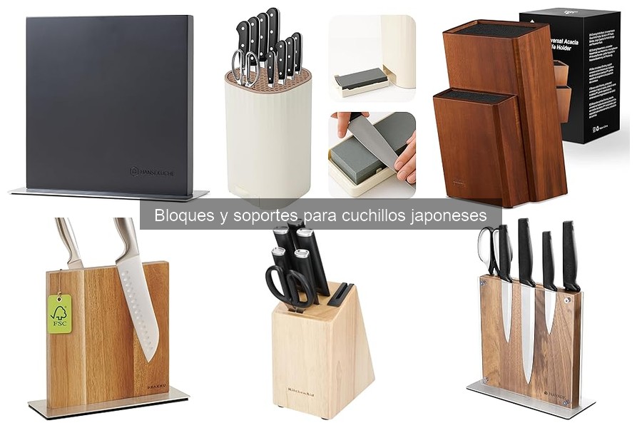 Mejores bloques para cuchillos japoneses del 2023