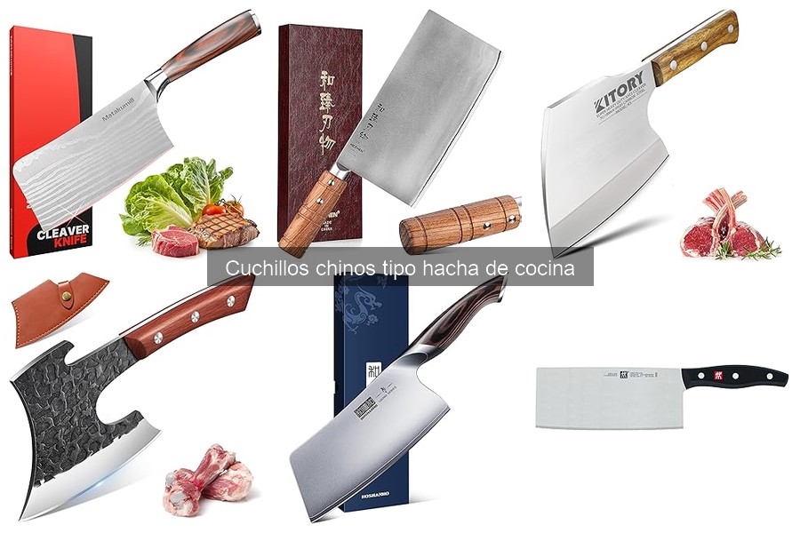 Mejores cuchillos chinos tipo hacha para principiantes