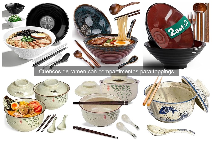 Mejores cuencos de ramen con compartimentos en oferta