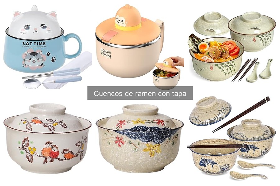 Mejores cuencos de ramen con tapa para familias en 2023