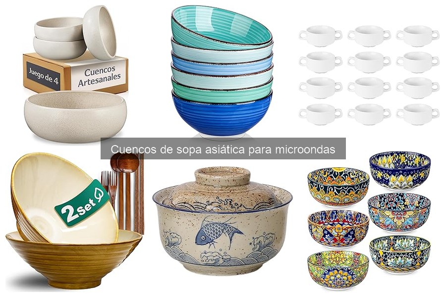 Mejores cuencos de sopa asiática para microondas en 2023