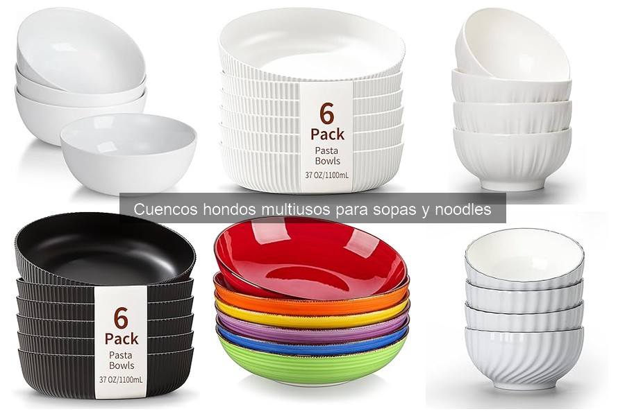 Mejores cuencos hondos para sopas y noodles: comparativa 2023